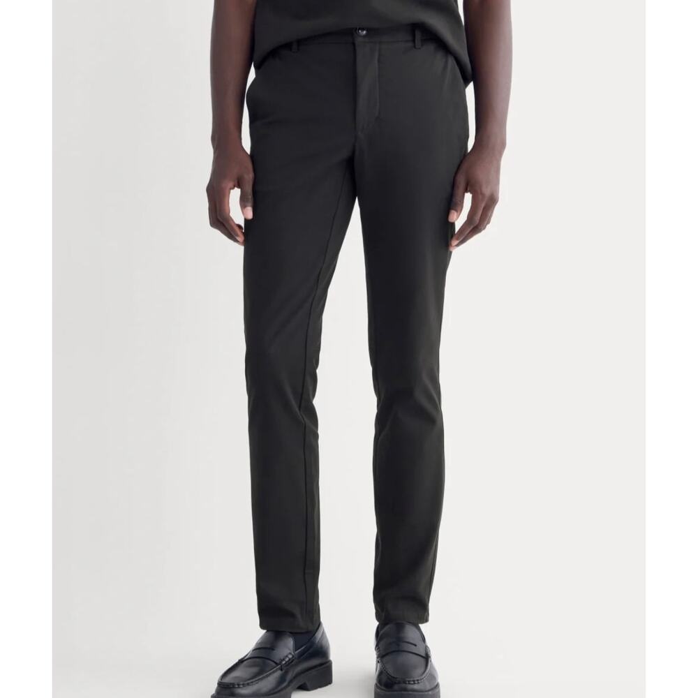 NWT Everlane Uniform Slim Fit Performance Chino Pant Black Mens 30x32